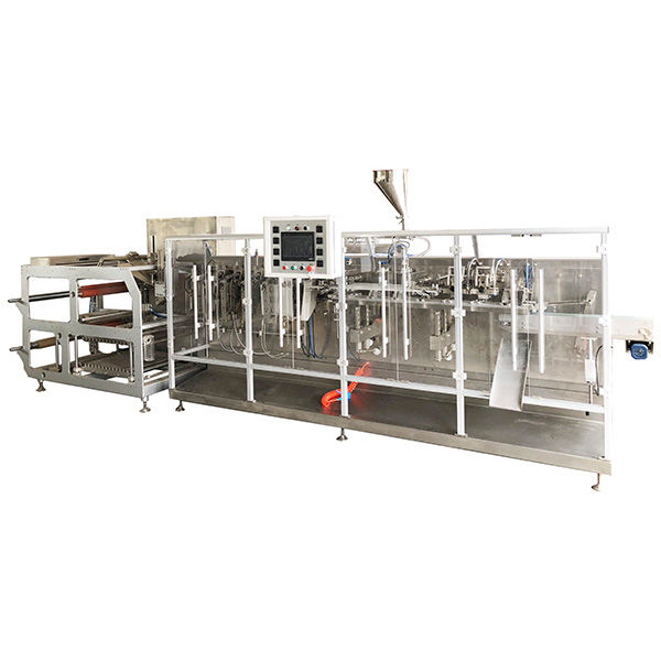 automatic packaging machine. roll stock vacuum pack, filling, sealing