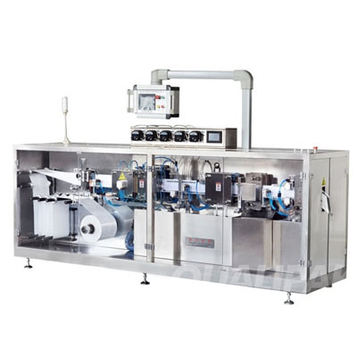 Plastic ampoule filling sealing machine